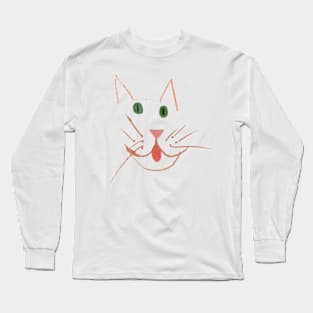 Cat Face Long Sleeve T-Shirt